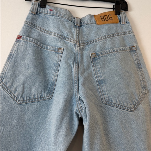 BDG Rih Extreme Barrel Mid Rise Light Blue Jeans, Sz 24 - Picture 7 of 11